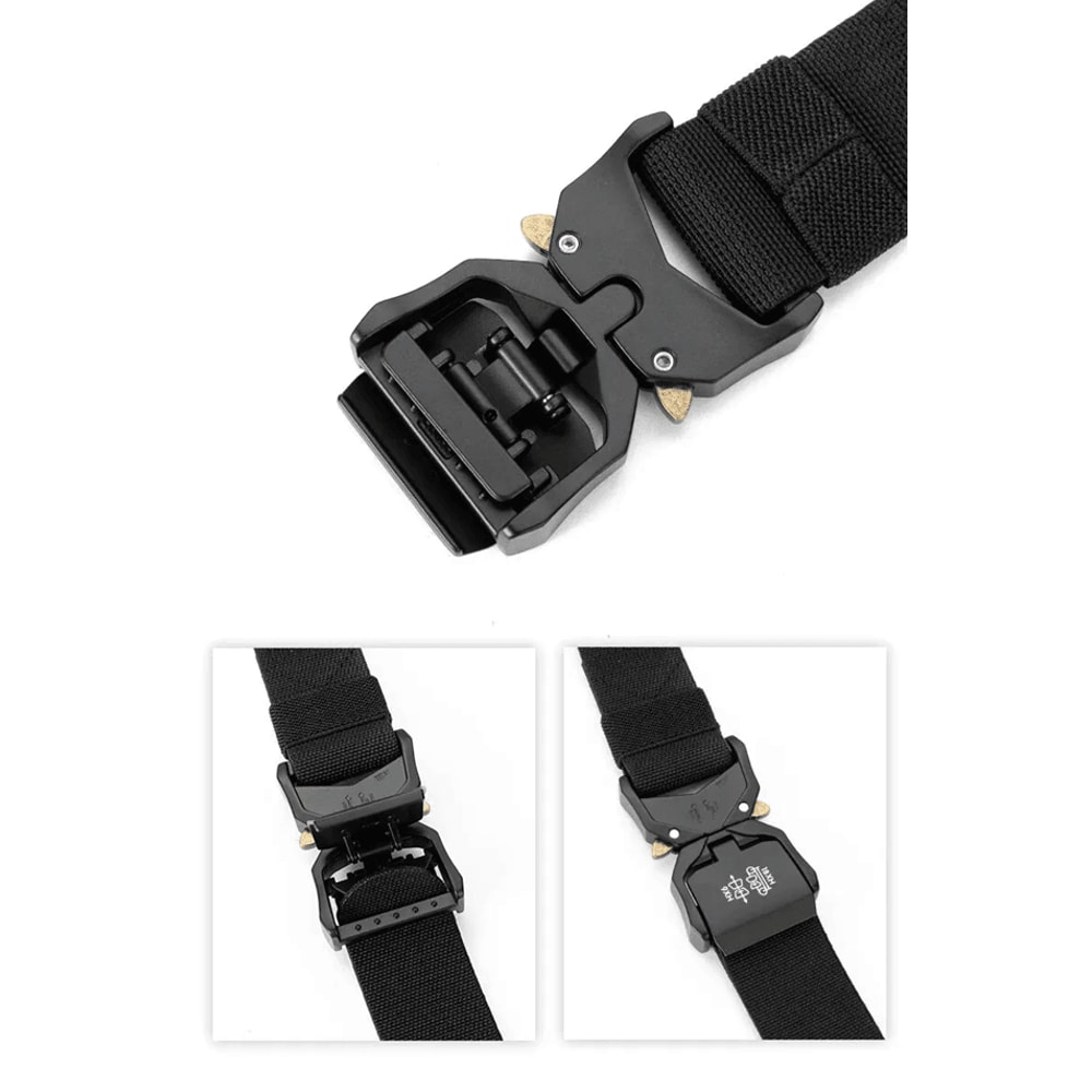 Mens Tactical Quick Release Elastic Belt Casual Training Work Belt 1