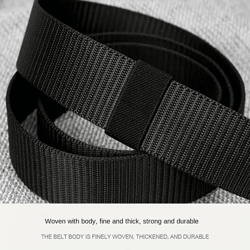 mens automatic buckle canvas belt nylon webbing casual sports belt