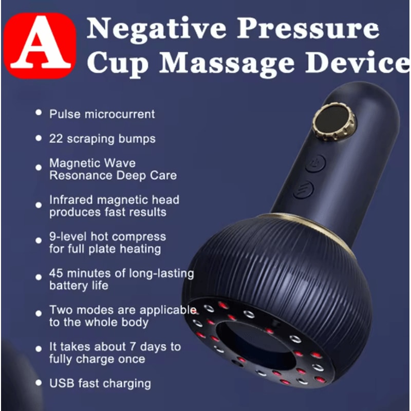 Electric EMS Guasha Massager With Heat Microcurrent Body Sculpting Brush 4