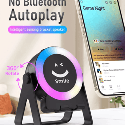 4 in 1 wireless bluetooth speaker with rgb led light and phone stand