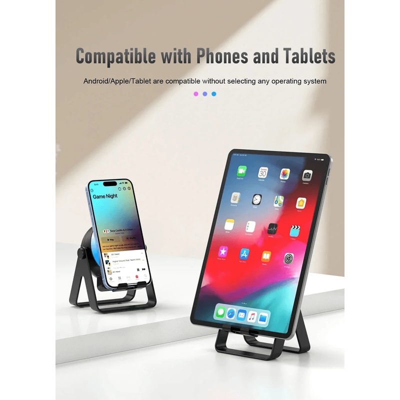 4 In 1 Wireless Bluetooth Speaker With RGB LED Light And Phone Stand 1