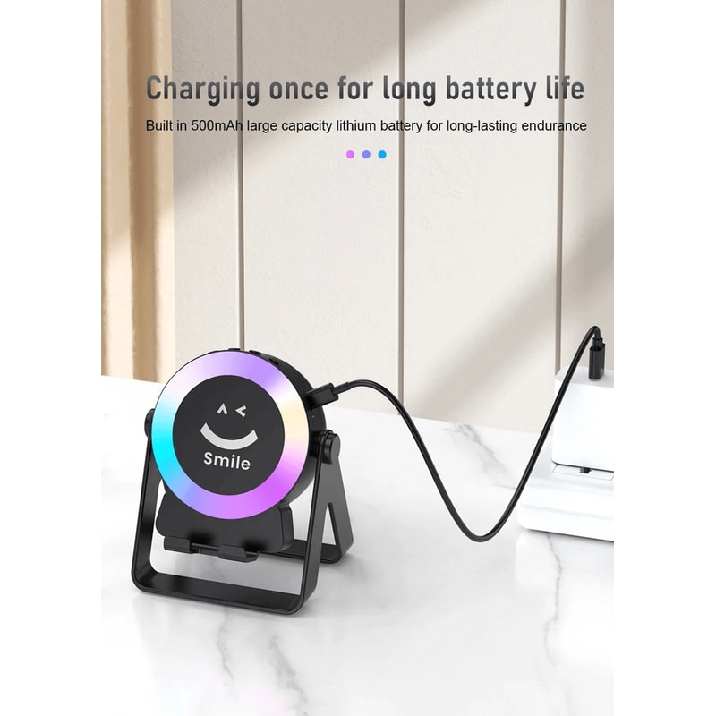 4 In 1 Wireless Bluetooth Speaker With RGB LED Light And Phone Stand 3