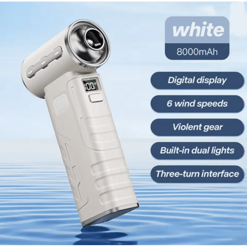 Rechargeable Turbo Jet Air Blower High Power Cordless Dust Cleaning Fan 3