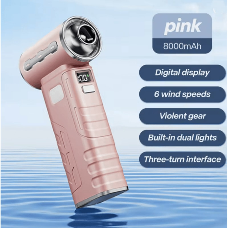 Rechargeable Turbo Jet Air Blower High Power Cordless Dust Cleaning Fan 5