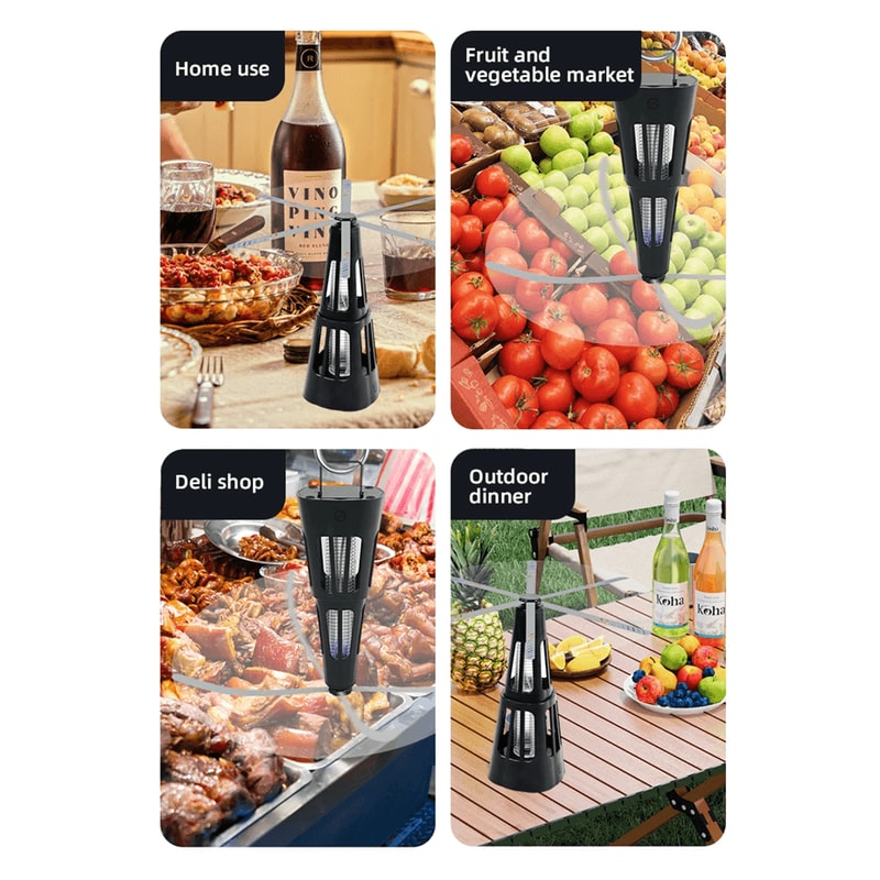 2 In 1 Smart Pest Control Table Fan Fly Repellent Bug Killer Lamp 2