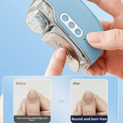 4 in 1 automatic electric nail clipper with uv drying and polishing tool