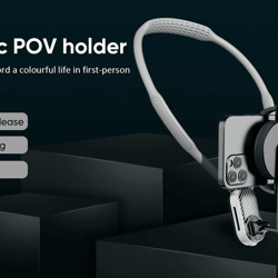 magnetic neck mount phone holder silicone hands free video stand