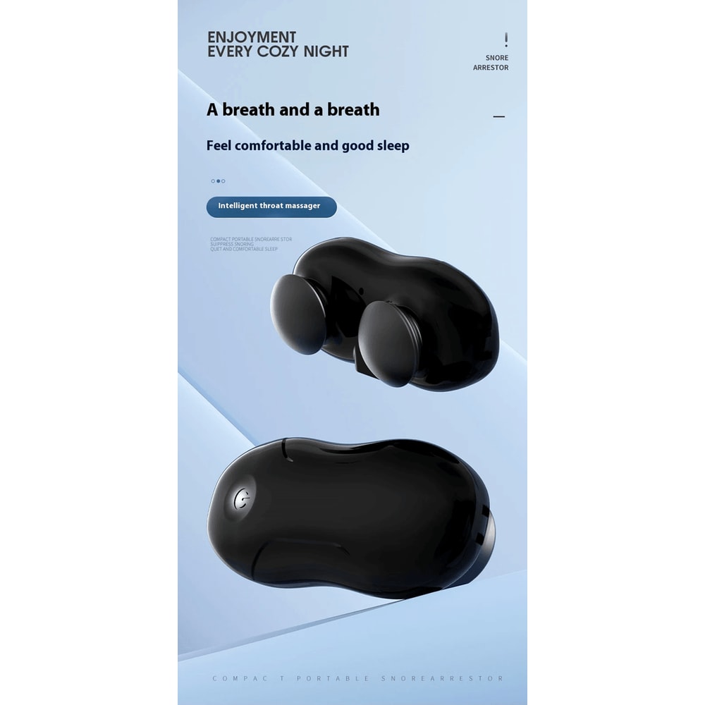 Electric Anti Snoring Device Intelligent Breathing Corrector Sleep Aid 0