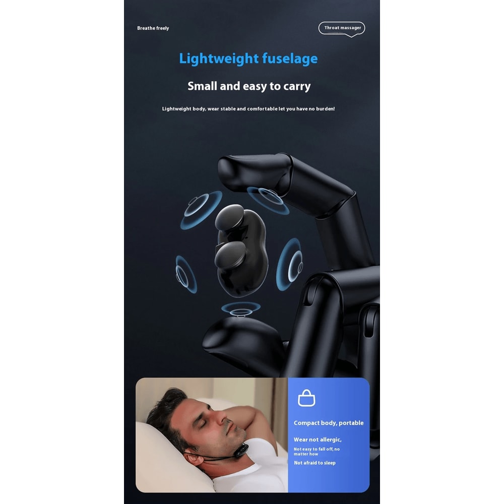 Electric Anti Snoring Device Intelligent Breathing Corrector Sleep Aid 2