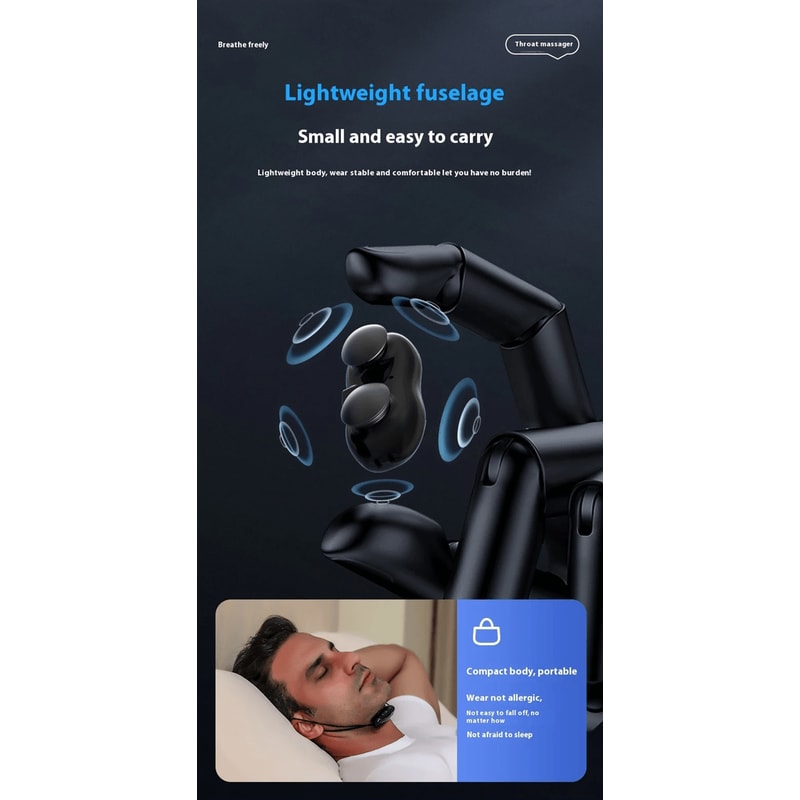 Electric Anti Snoring Device Intelligent Breathing Corrector Sleep Aid 2