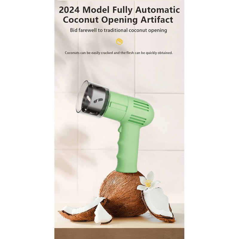 Automatic Coconut Opener Tool Easy Coconut Water Extractor And Meat Scraper 0