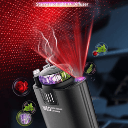 5 in 1 pd45w car fast charger retractable usb c power adapter with ambient light