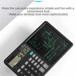 calculator writing tablet with stylus folding 12 digit desktop calculator