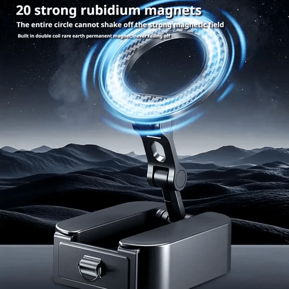 Magnetic Phone Stand Foldable Travel Holder Extendable Desk And Airplane Mount 2