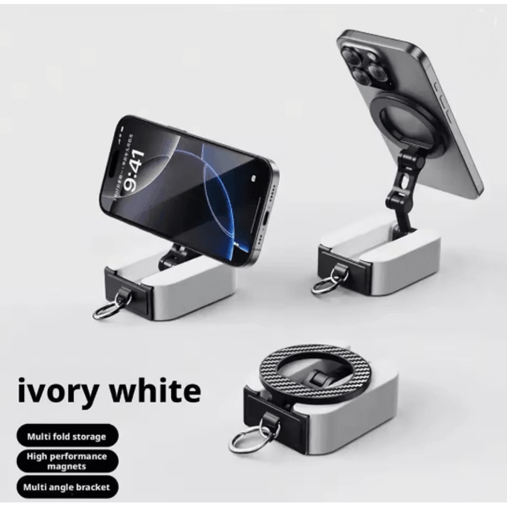 Magnetic Phone Stand Foldable Travel Holder Extendable Desk And Airplane Mount 3