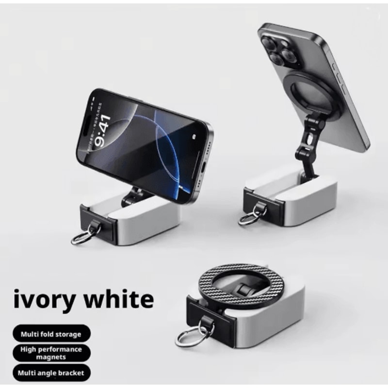 Magnetic Phone Stand Foldable Travel Holder Extendable Desk And Airplane Mount 3