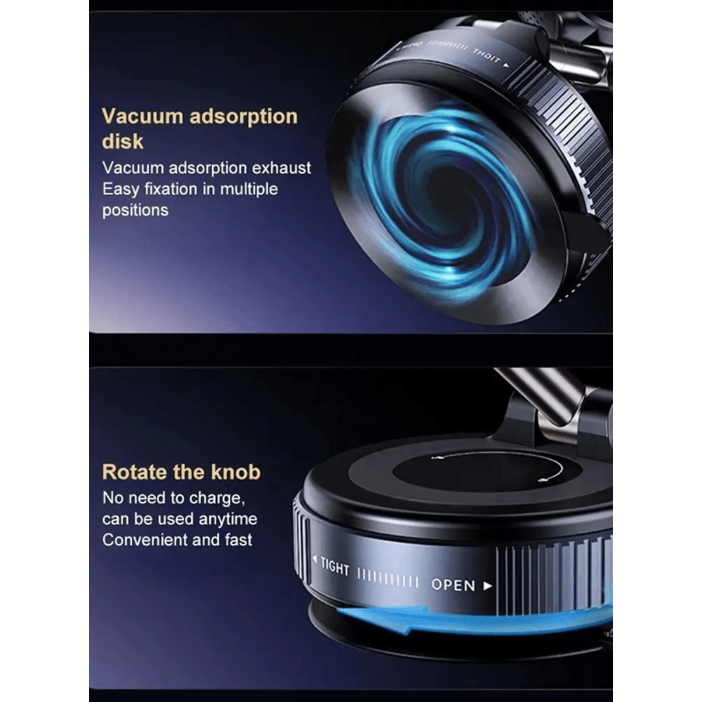 360 Degree Magnetic Car Dashboard Phone Holder Foldable Suction Mount 2