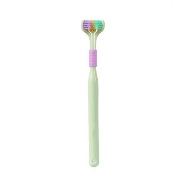 Three Sided Ultra Soft Toothbrush Gentle Oral Care Teeth Cleaner 3