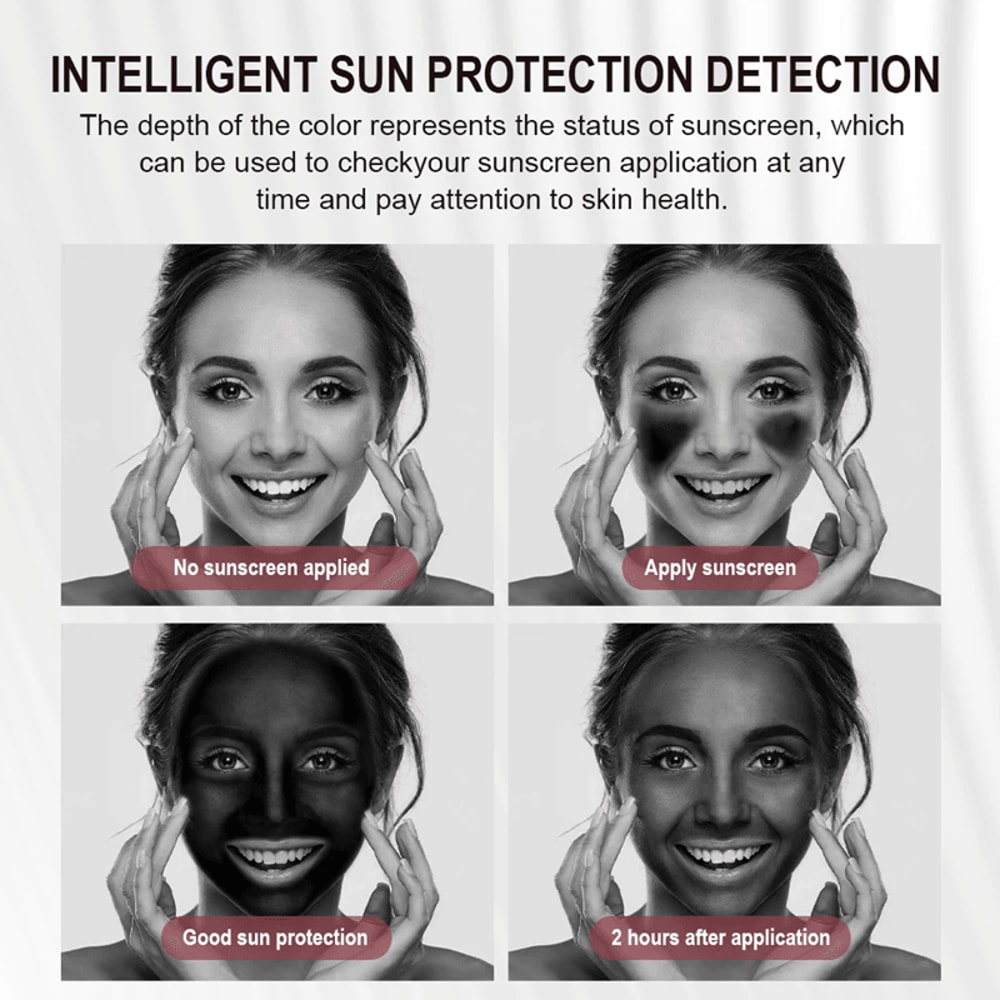 Smart UV Sunscreen Makeup Mirror With LED Light And Sunscreen Detection 2