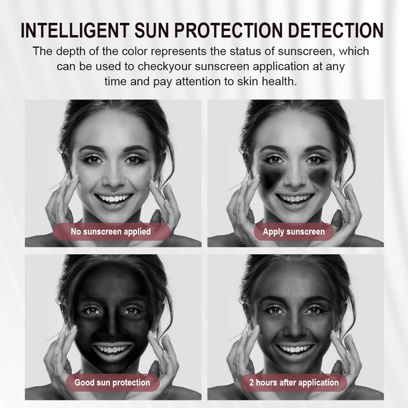 Smart UV Sunscreen Makeup Mirror With LED Light And Sunscreen Detection 2