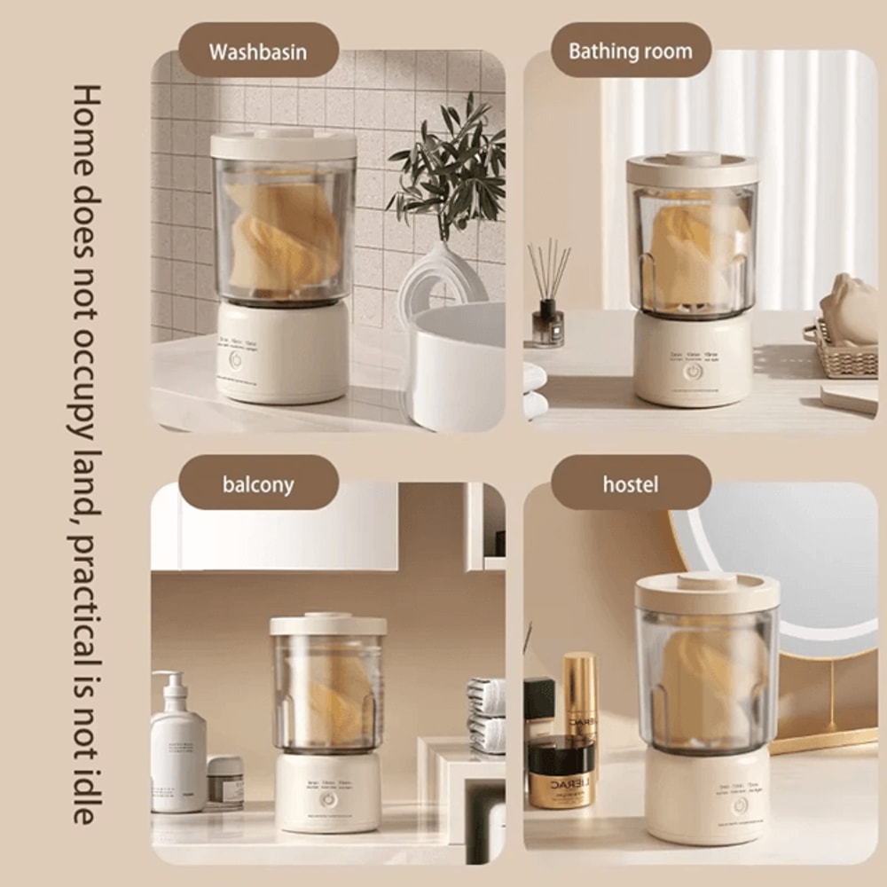 Portable Wireless Mini Washing Machine Underwear Socks Cleaner 3