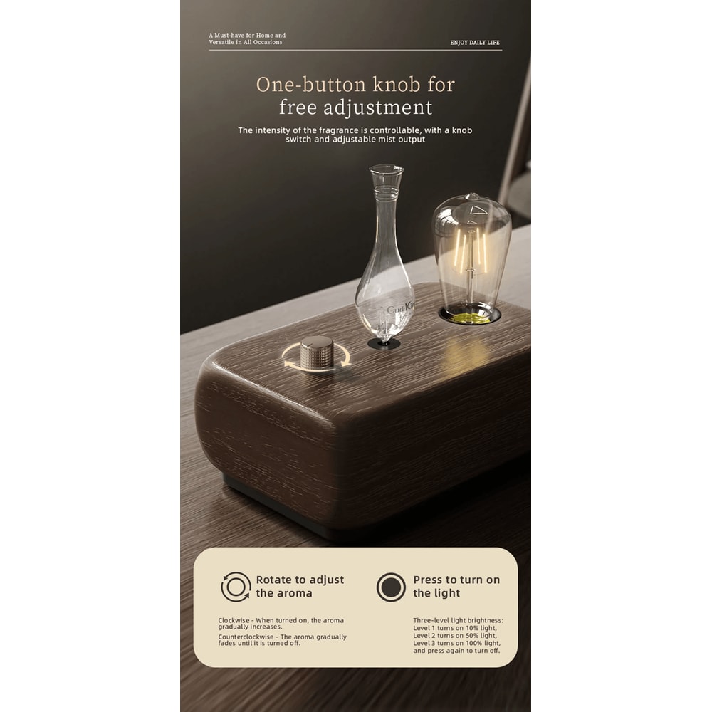 Vintage Aroma Diffuser Tungsten Filament Lamp Essential Oil Humidifier 1