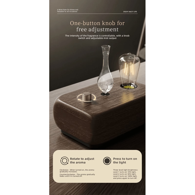 Vintage Aroma Diffuser Tungsten Filament Lamp Essential Oil Humidifier 1