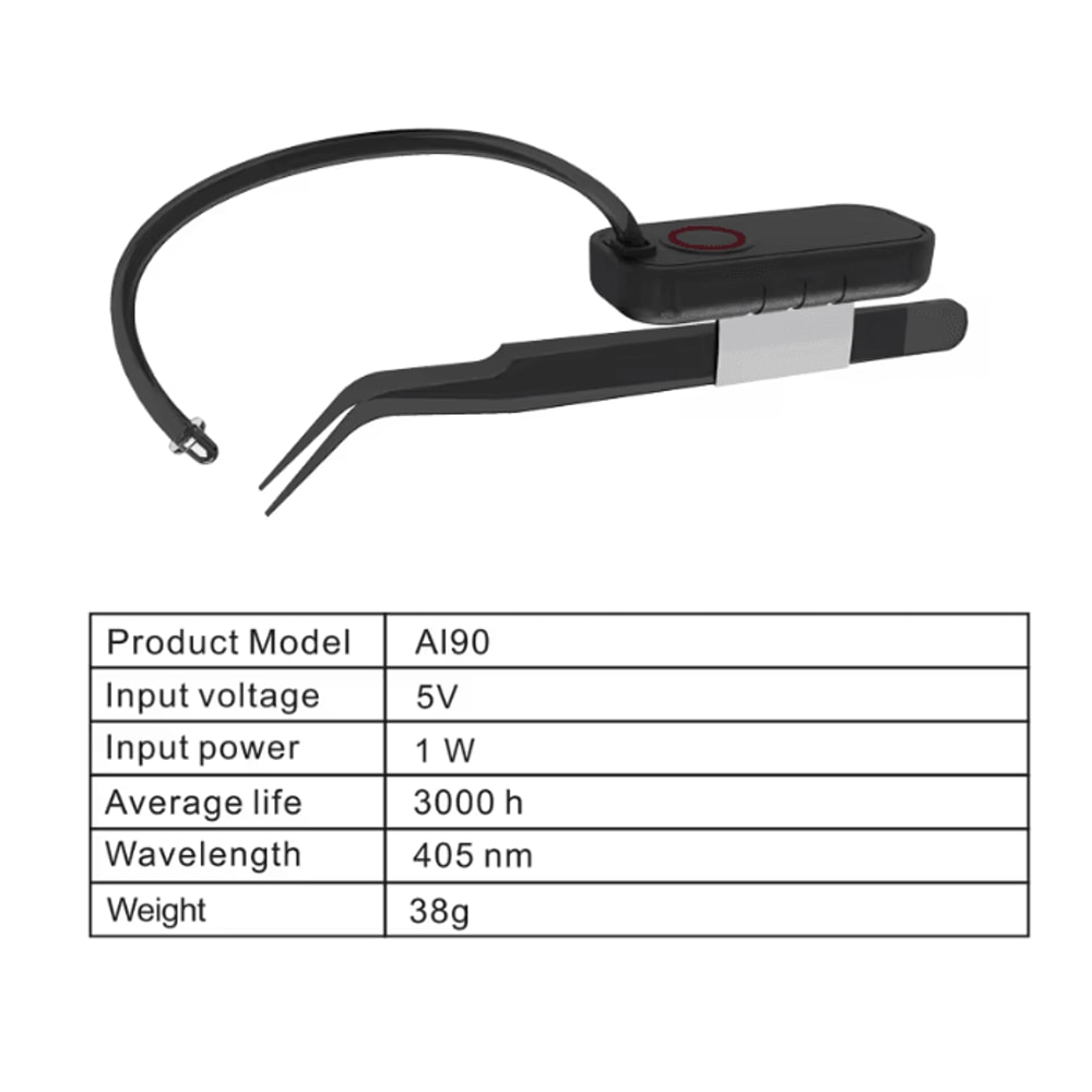 Mini Rechargeable UV Eyelash Extension Lamp Wireless Fast Curing Light 4