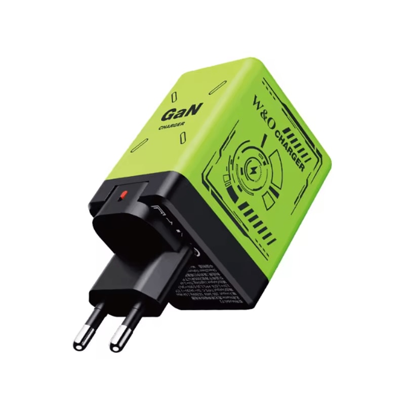 Gan 120W Fast Charger With Retractable Usb C And Lightning Cable 12