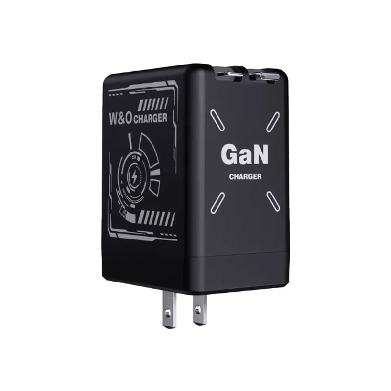 Gan 120W Fast Charger With Retractable Usb C And Lightning Cable 7