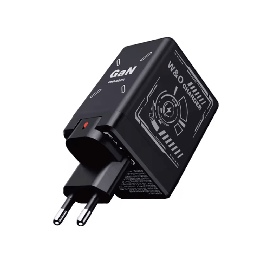 Gan 120W Fast Charger With Retractable Usb C And Lightning Cable 8