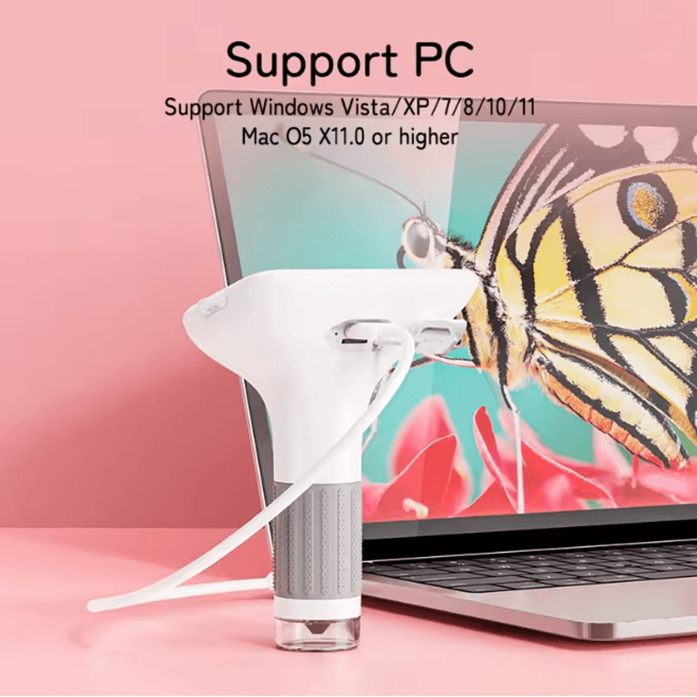 Kids Digital Microscope With LCD Screen Eye Protection Educational Science Toy 3