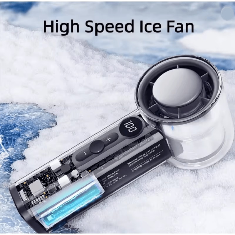 Portable Handheld Cooling Fan Rechargeable High Speed Mini Fan 3