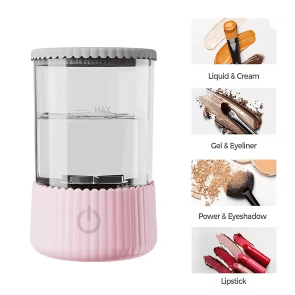 3 In 1 Electric Makeup Brush Cleaner USB Rotary Washing And Drying Machine 1