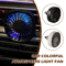 Portable Car Clip Fan With LED Ambiance Lights USB Rechargeable Mini Fan 0