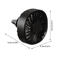 Portable Car Clip Fan With LED Ambiance Lights USB Rechargeable Mini Fan 2
