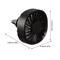 Portable Car Clip Fan With LED Ambiance Lights USB Rechargeable Mini Fan 2