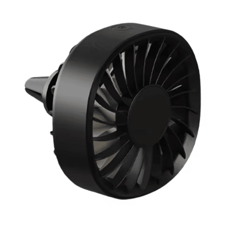 Portable Car Clip Fan With LED Ambiance Lights USB Rechargeable Mini Fan 5