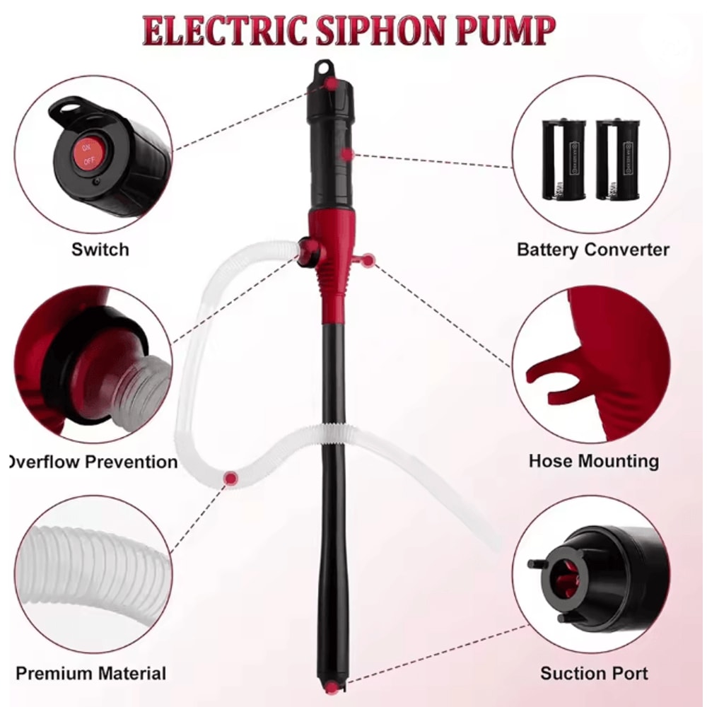 Electric Liquid Transfer Pump Fuel Water Oil Suction Pump For Vehicles And Outdoor Use 1