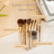Clear Makeup Brush Holder With Lid Large Capacity Vanity Organizer 4