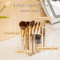 Clear Makeup Brush Holder With Lid Large Capacity Vanity Organizer 4