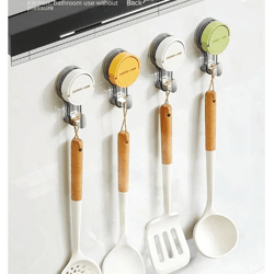 strong suction hooks no drill vacuum adhesive wall hooks for bathroom and kitchen