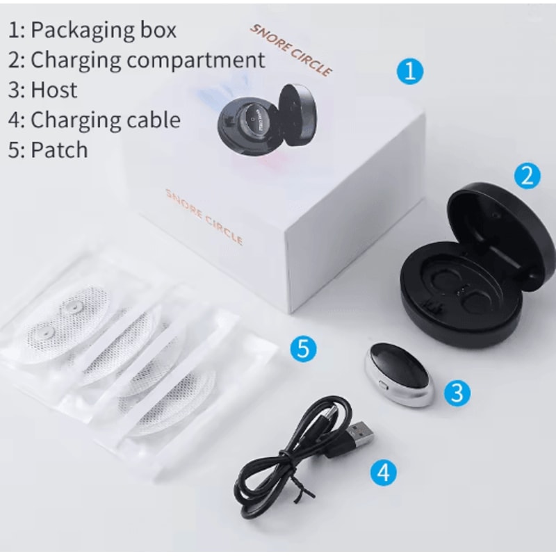 Smart Anti Snoring Device Easy Breathe Sleep Aid With EMS Support 3