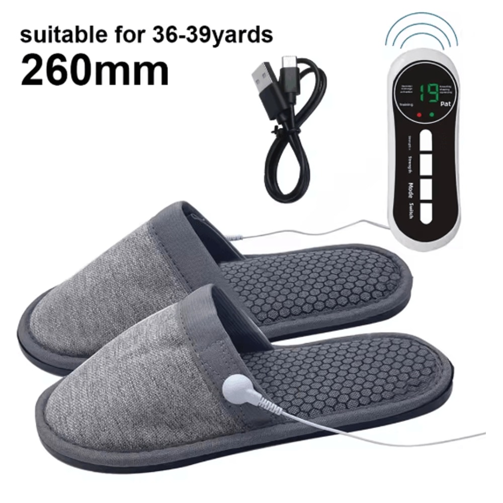 EMS Foot Massager Slippers Electric Foot Pain Relief Massage Shoes 2
