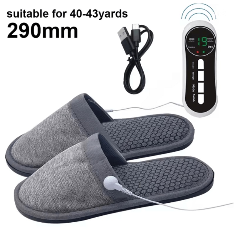 EMS Foot Massager Slippers Electric Foot Pain Relief Massage Shoes 3