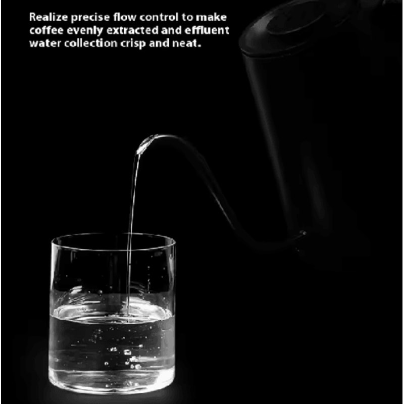 Electric Gooseneck Kettle 900ml Temperature Control Pour Over Coffee Pot 1
