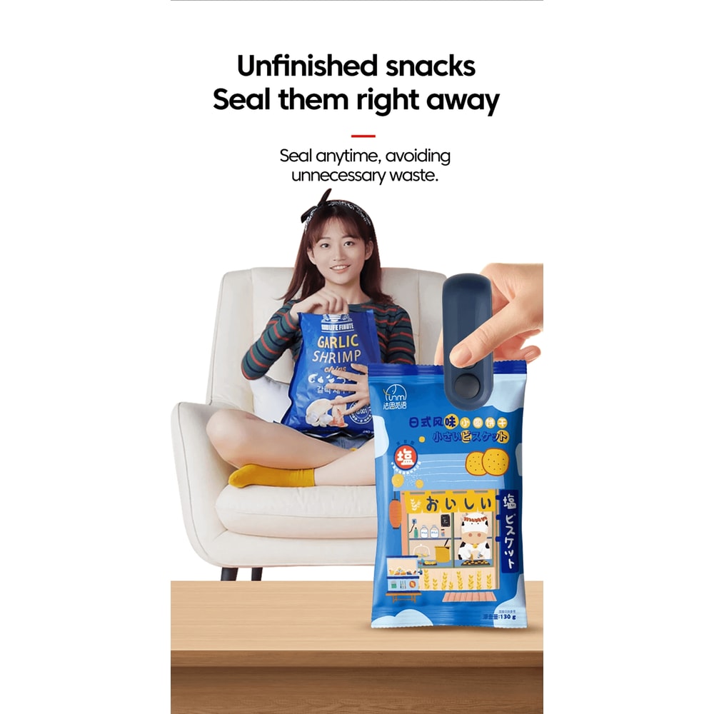 USB Mini Heat Sealer Handheld Bag Sealing Machine For Food Storage 2