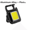 Mini LED Flashlight Keychain USB Rechargeable COB Work Light 4