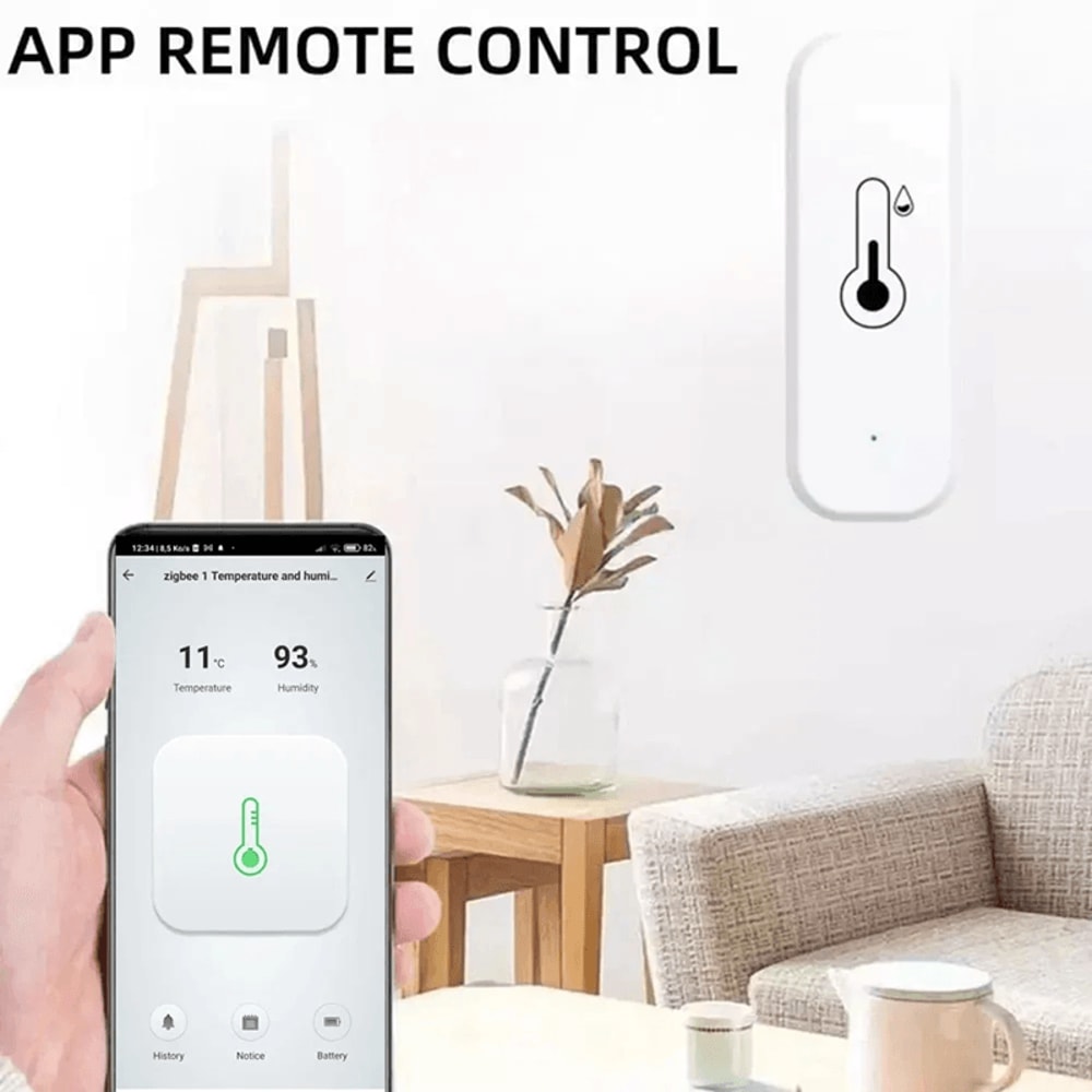 Smart WiFi Temperature And Humidity Sensor ZigBee Indoor Hygrometer Thermometer 0
