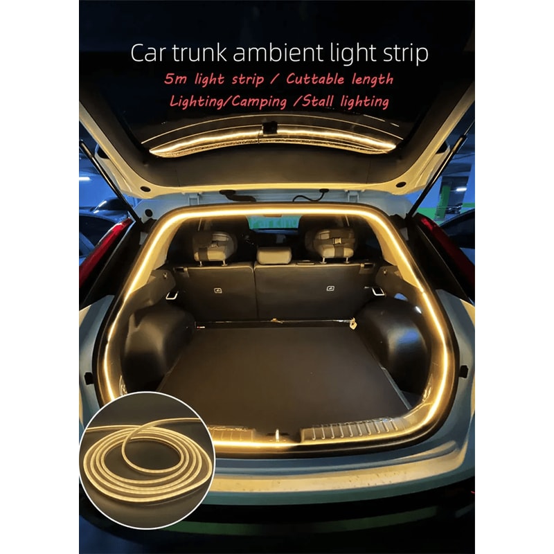 Flexible LED Ambient Light Strip For Tesla Model 3 Y S Interior Lighting 0